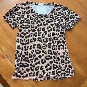 Mother Superior leopard tee size Small
